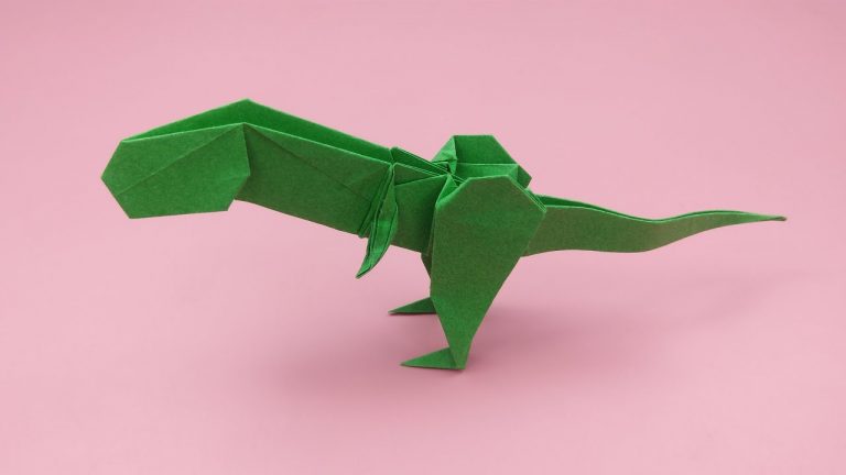 教你折霸王龙恐龙，材料只需一张纸
